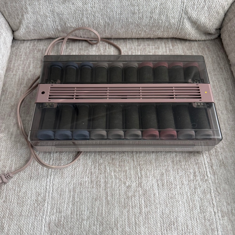 Vidal Sassoon Hair Setter With 20 Multi Size Flocked Rollers with Clips VS370